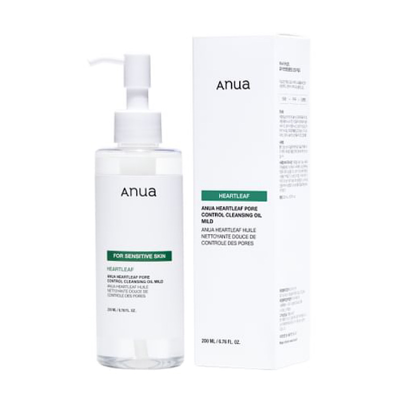 IMG_7477 شوینده روغنی کنترل منافذ و تسکین دهنده آنوا مخصوص پوست های حساس Anua Heartleaf Pore Control Cleansing Oil Mild - تصویر 1